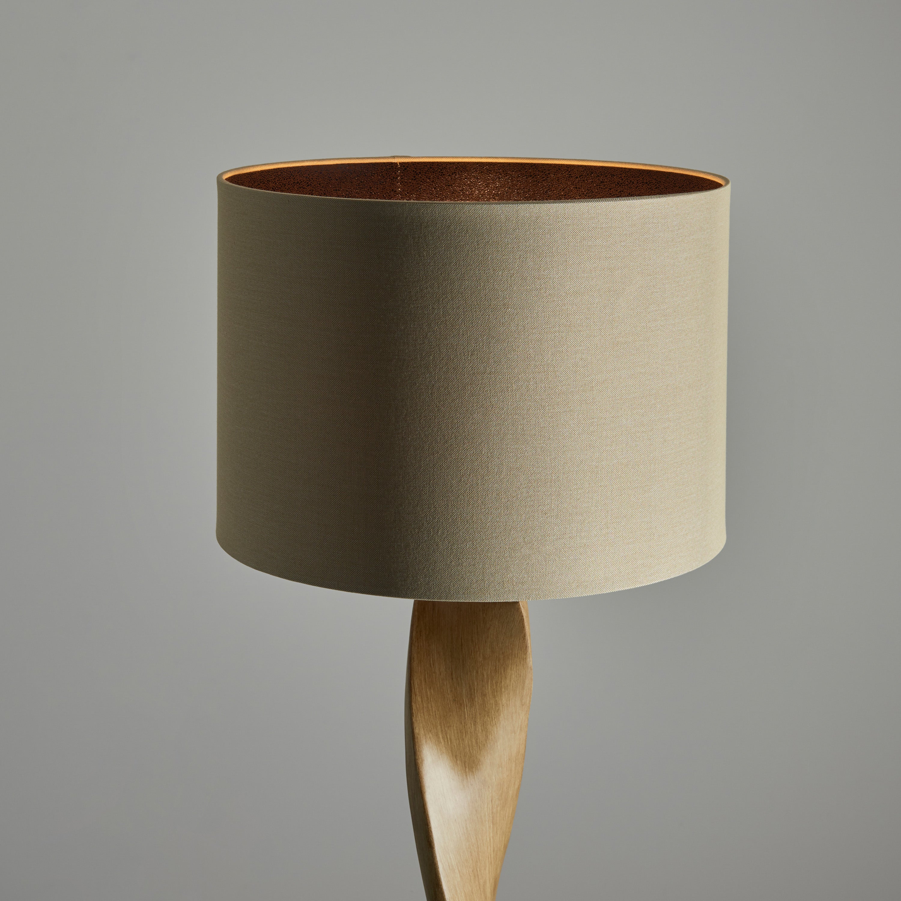 Enugu Spiral Wood Floor Lamp